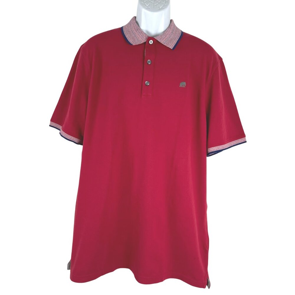 Banana Republic Polo Shirt Mens 2XLT Red‎ Short Sleeve Cotton Blend NWT TP-3538